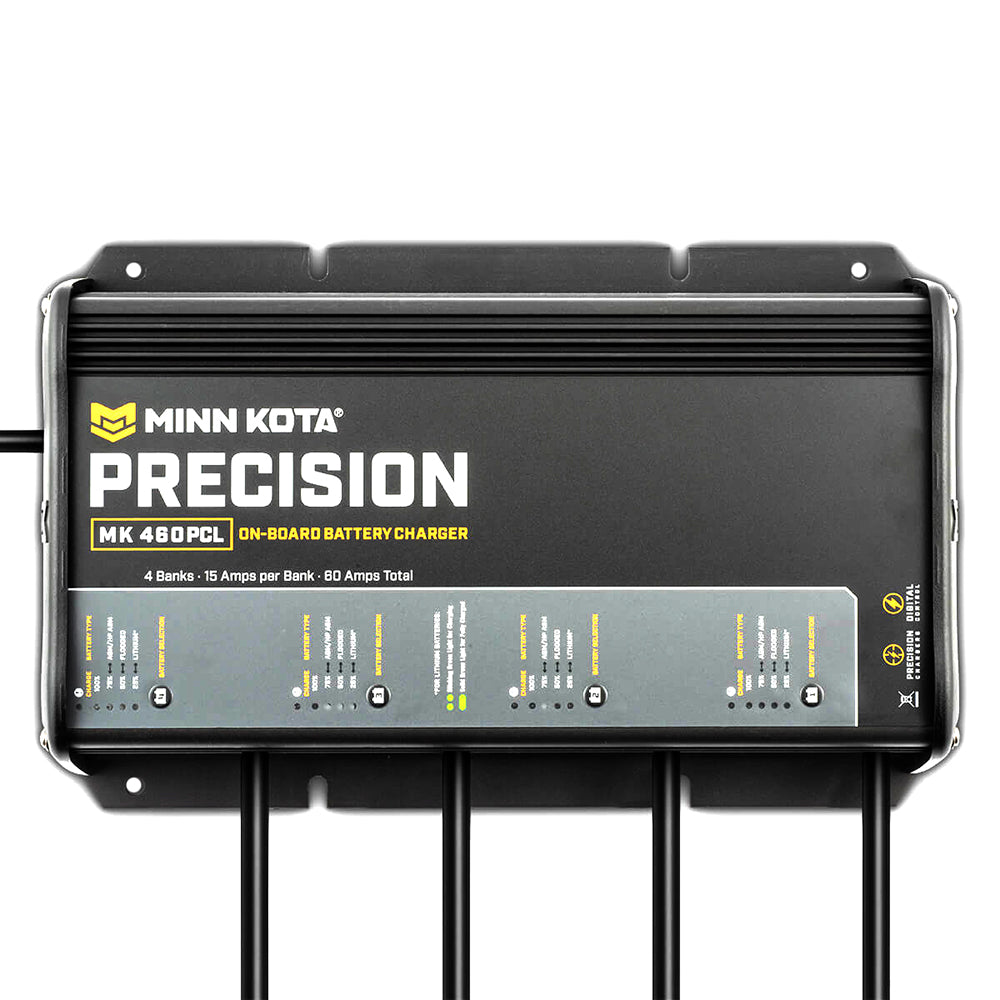 Minn Kota On-Board Precision Charger MK-460 PCL 4 Bank x 15 AMP LI Optimized Charger [1834604]