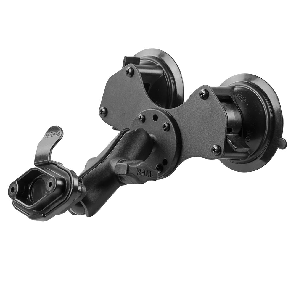 RAM Mount Twist-Lock Dual Suction Mount w/Quick Release Adapter [RAM-B-189-326U]