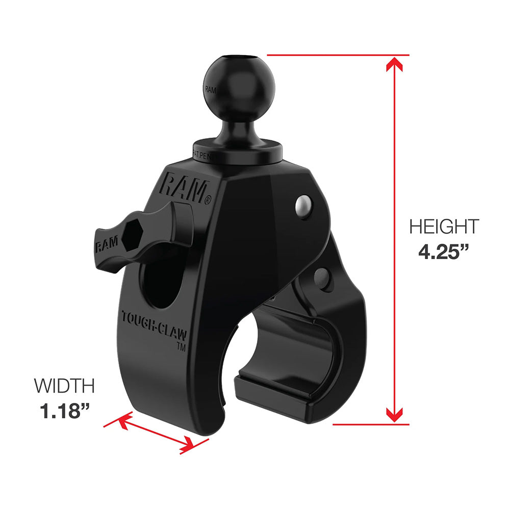 RAM Mount RAM X-Grip Large Phone Mount w/Tough-Claw Medium Clamp Base - Long [RAM-B-404-C-UN10U]