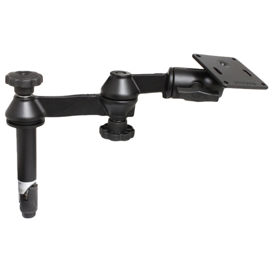 RAM Mount Double Swing Arm w/4" Male & No Female Tele-Pole - VESA Plate [RAM-VP-SW1-4-2461]