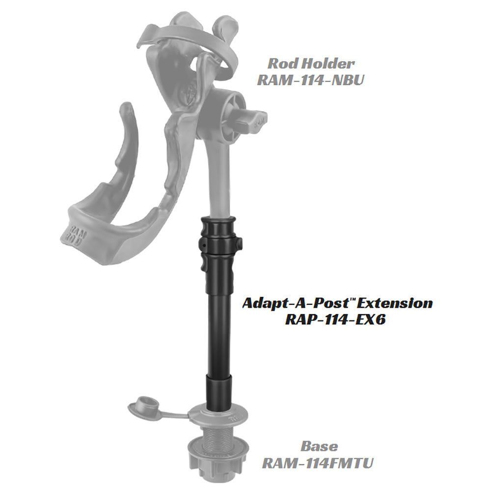 RAM Mount Adapt-A-Post 9" Extension Pole [RAP-114-EX6]