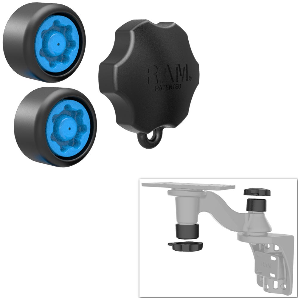 RAM Mount Pin-Lock Security Kit f/ Single Swing Arm Mount [RAP-S-KNOB-109U]