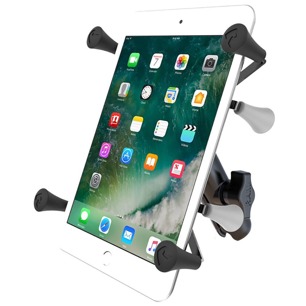 RAM Mount Universal X-Grip Cradle with 1" Ball & STANDARD Length Double Socket Arm f/7" Tablets [RAM-HOL-UN8B-201U]