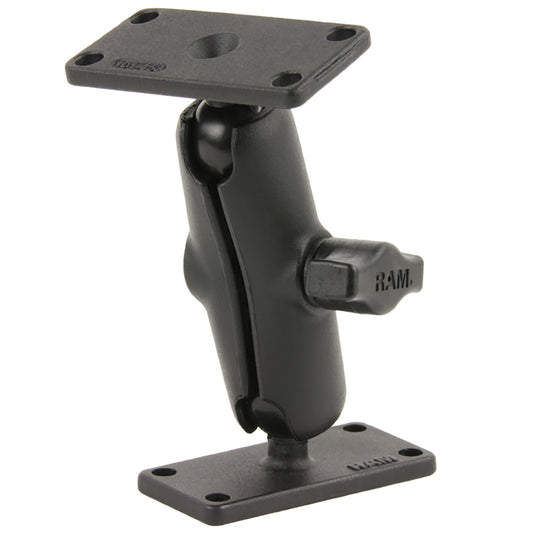 RAM Mount Double Ball Mount w/Two 1.5" x 3" Plates [RAM-B-102U-153]