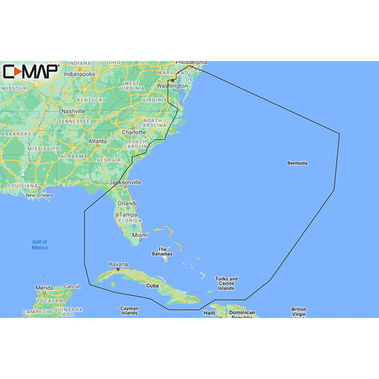 C-MAP M-NA-Y203-MS Chesapeake Bay to Bahamas REVEAL Coastal Chart [M-NA-Y203-MS]