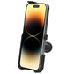 RAM Mount RAM Form-Fit Holder f/Apple iPhone 13, 13 Pro, 14  14 Pro w/Ball [RAM-HOL-AP38BU]